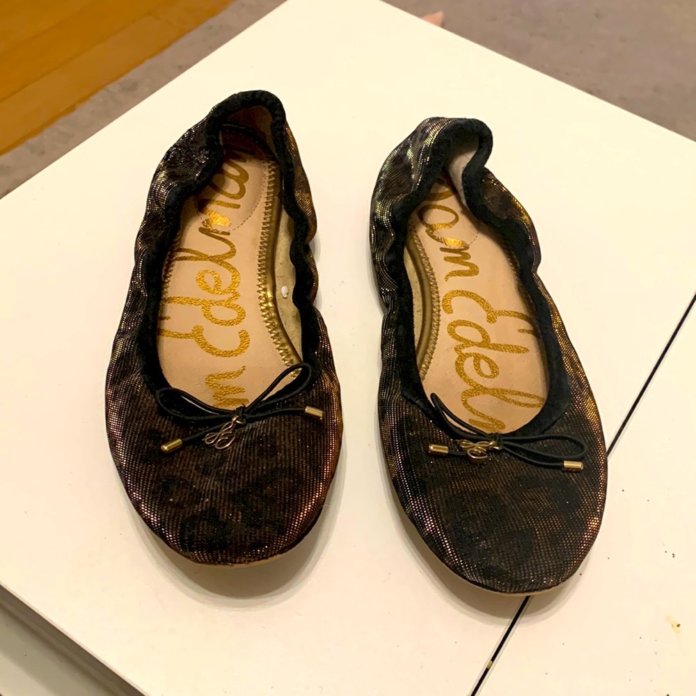 Sam Edelman leopard ballet flats, size 6.5